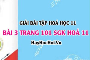 Giải bài 3 trang 101 SGK Hoá 11: Cấu trúc phân tử hợp chất hữu cơ